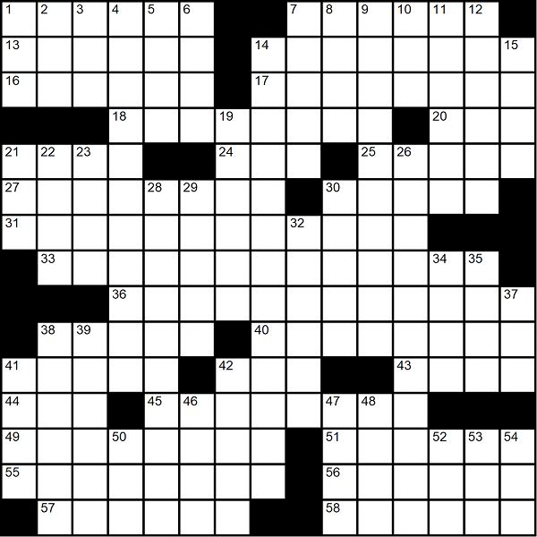 puzzle #54: themeless forty-one