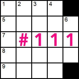 puzzle #111: change for a five (themed)